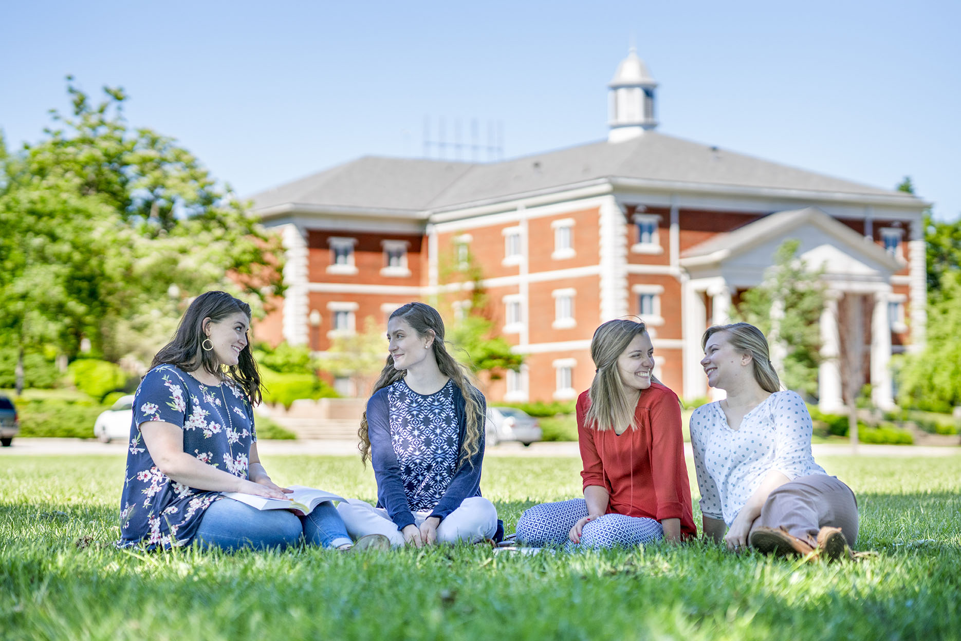 Students on Beasley Field