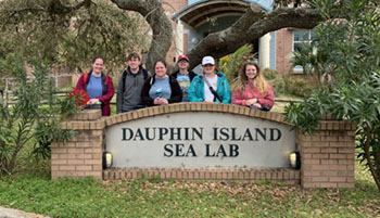 students at Dauphin Island Sea Lab