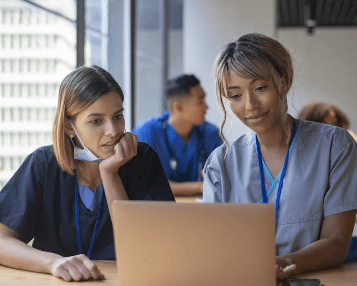 two nursing students