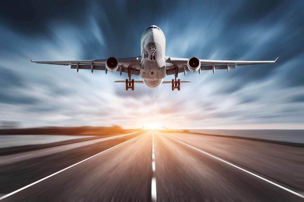 Airplane taking off
