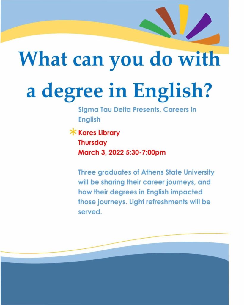Careers in English Event Flyer
