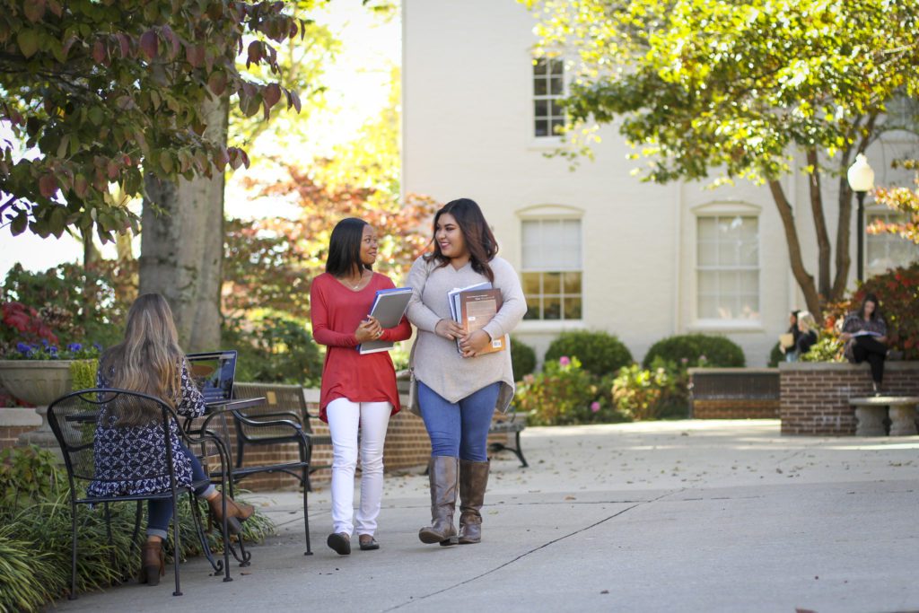 Students Walking on Campus