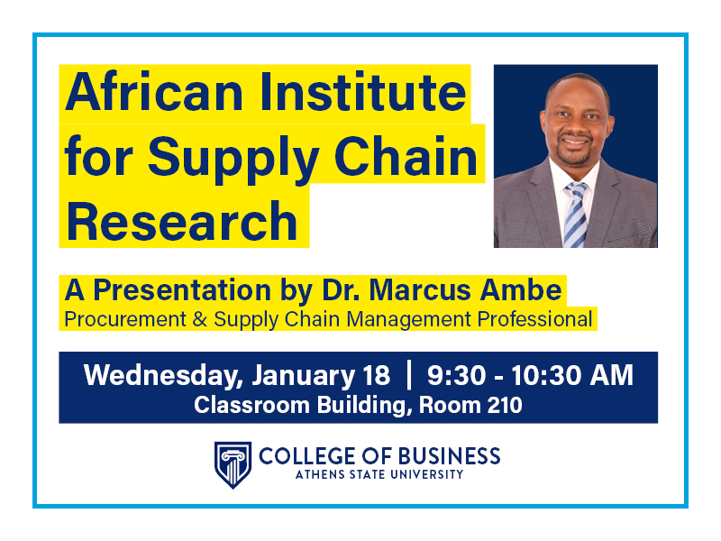 Dr. Ambe Presentation Flyer