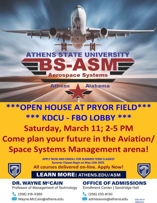 ASM Open House at Pryor Field