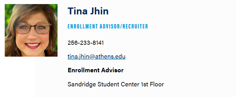 Tina Jhin info card