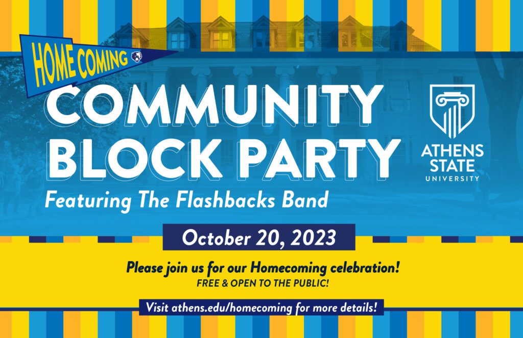 Homecoming Community Block Party Flyer