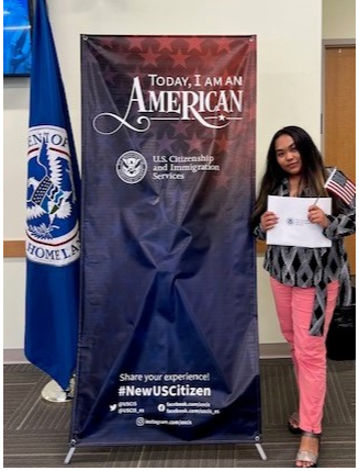 Nathalia earns her US citizenship