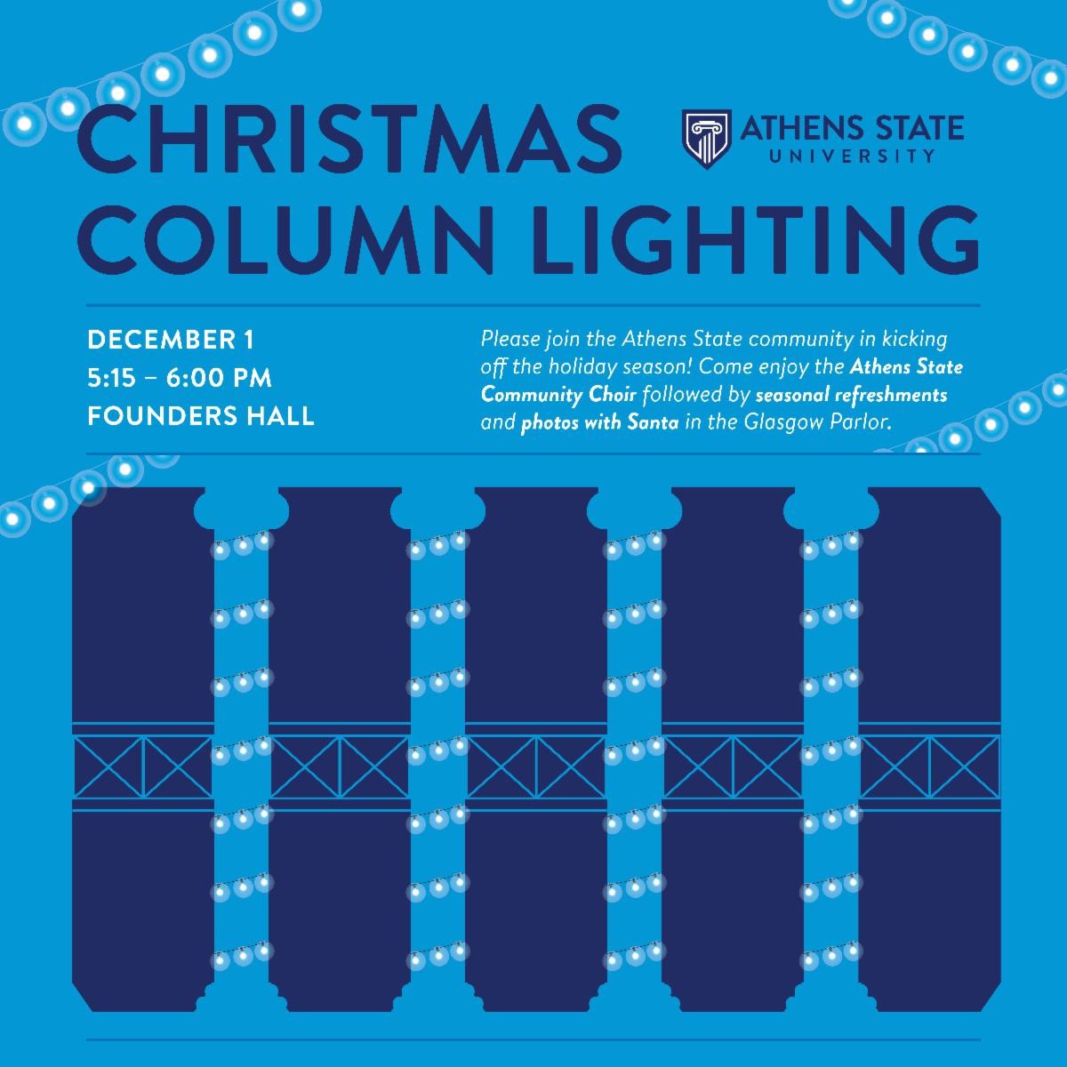 Christmas Column Lighting