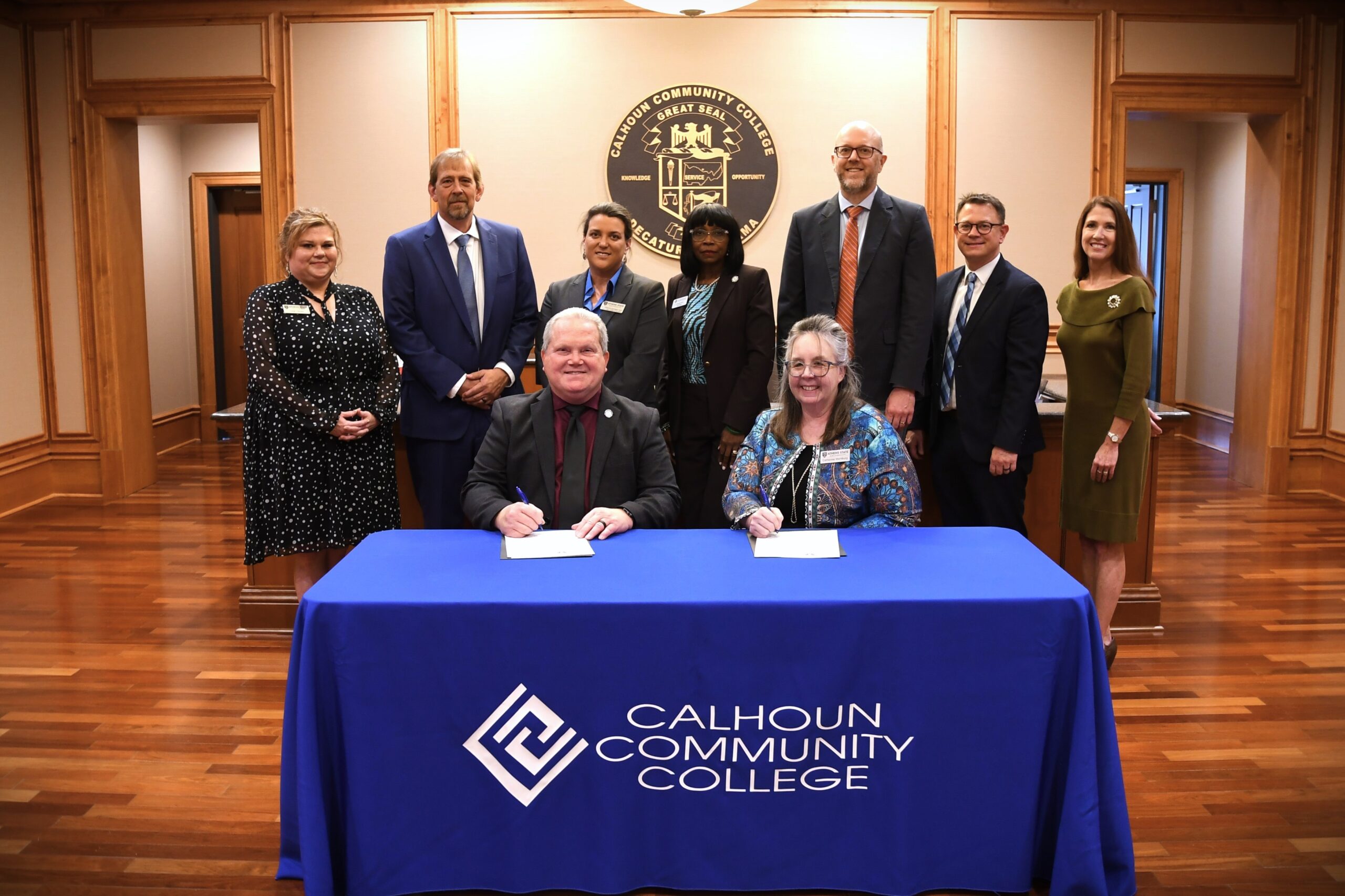 Athens State TEACH MOU Signing with Calhoun Community College