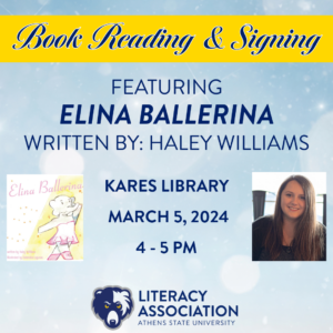 Elina Ballerina Book Reading & Signing