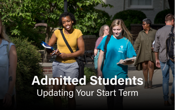 Admitted Students, Update your start term