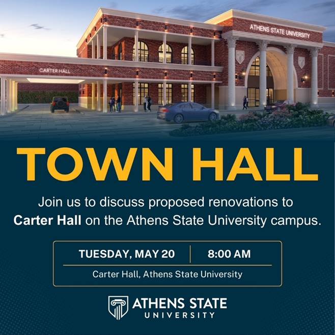 Town hall renovation graphics