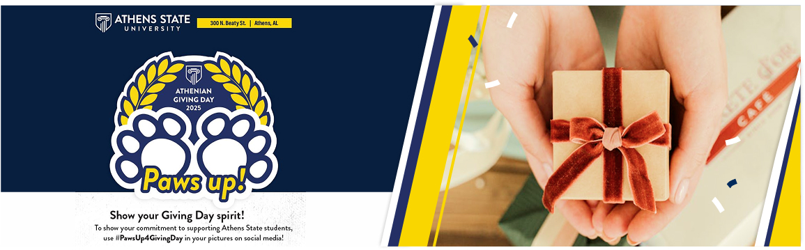 giving day banner ribbon invitation