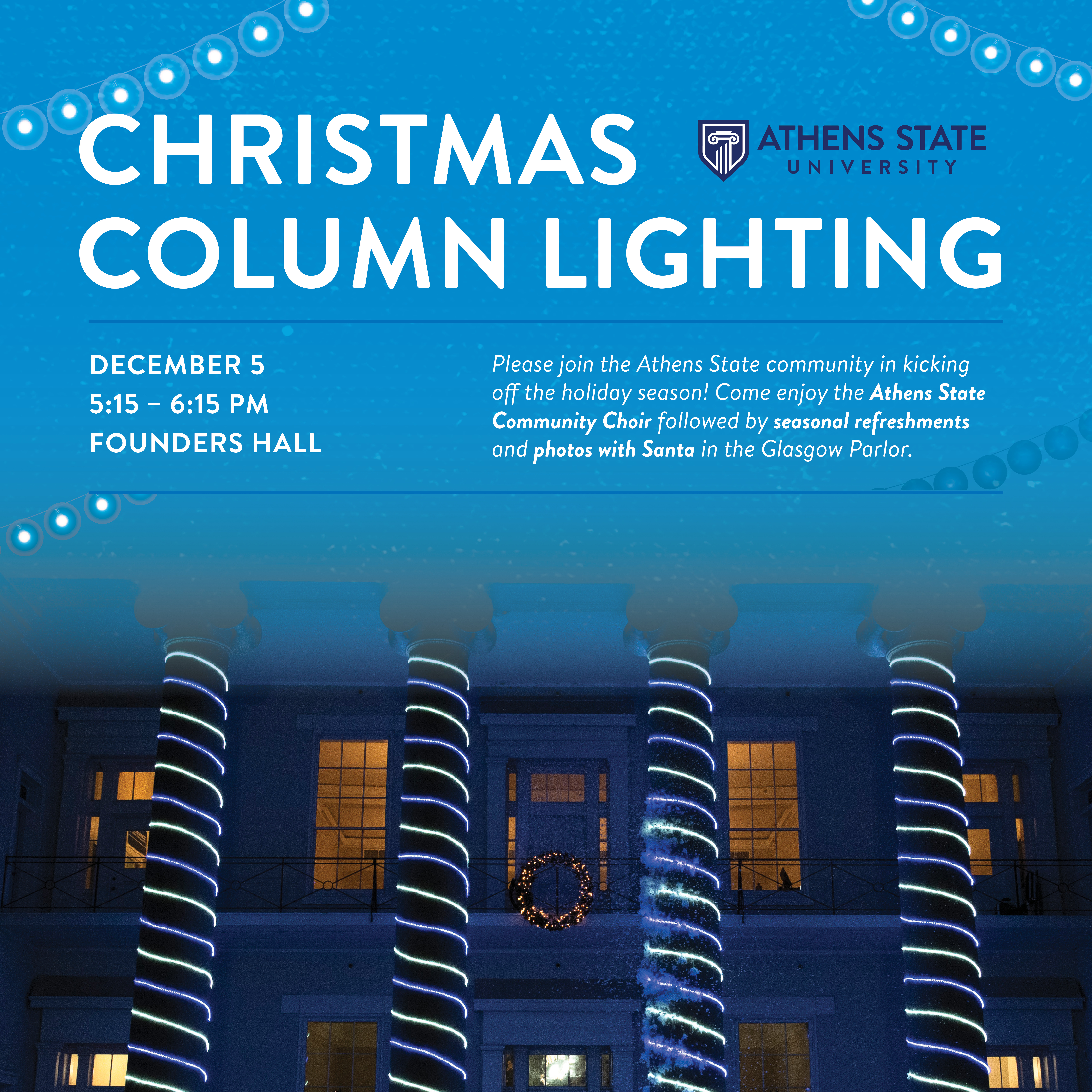 Christmas Column Lighting Graphic 2025