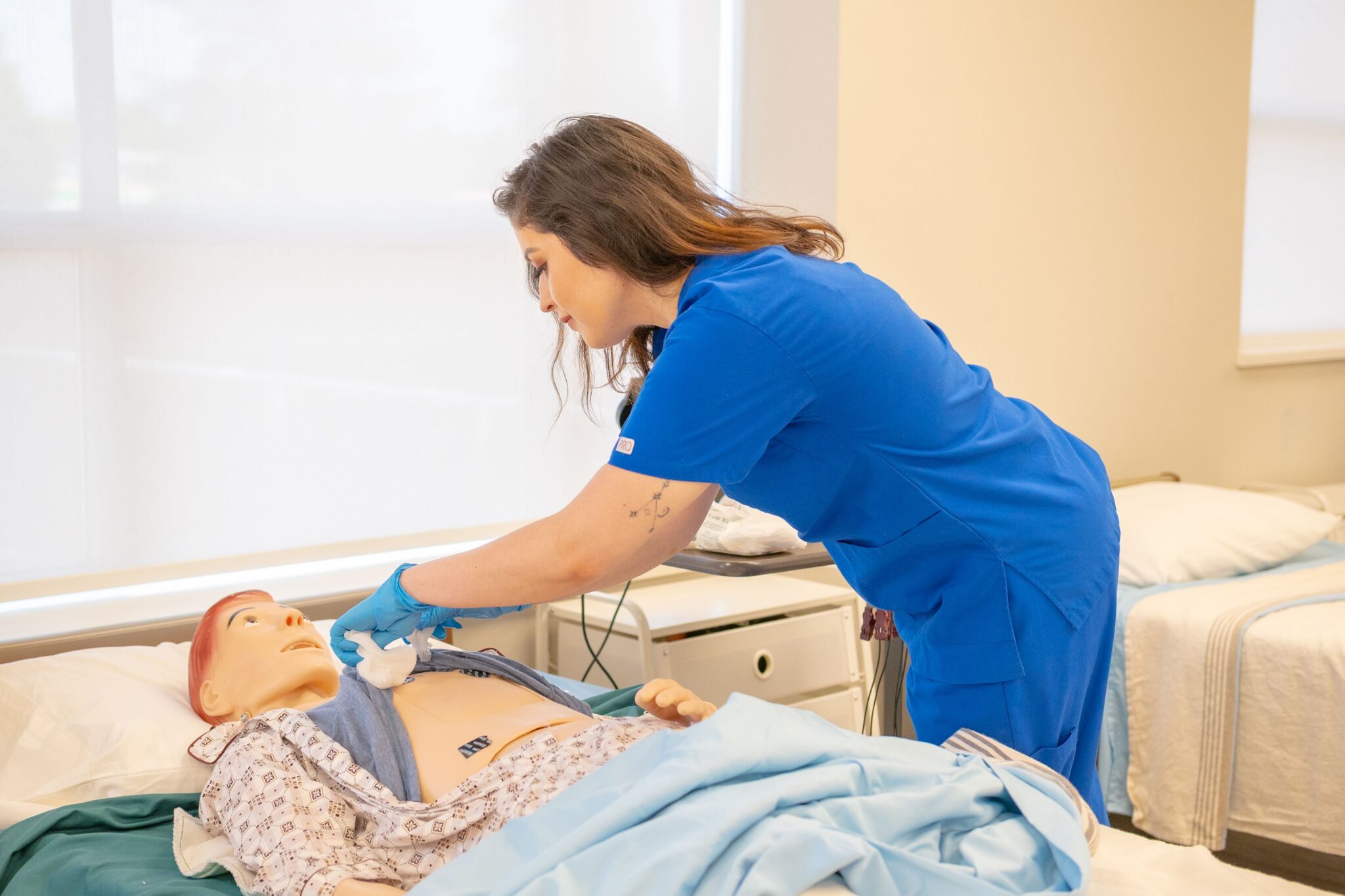Nurse and patient